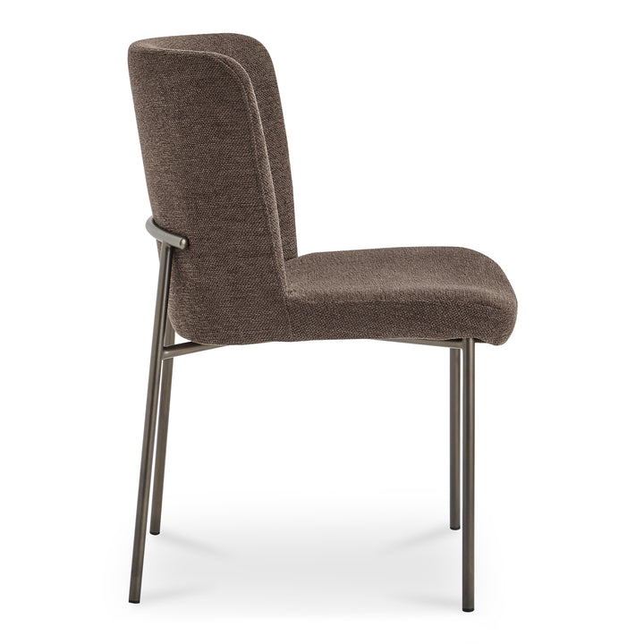 Sophisticated Duo: Slim Metal Dining Chairs