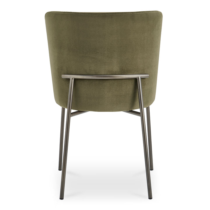Sophisticated Duo: Slim Metal Dining Chairs