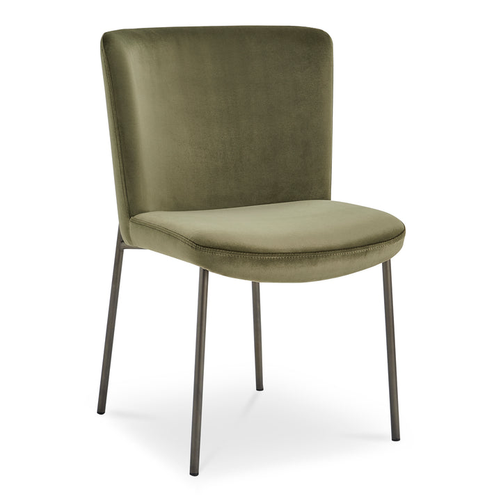 Sophisticated Duo: Slim Metal Dining Chairs