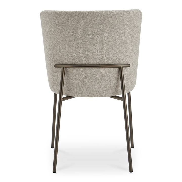 Sophisticated Duo: Slim Metal Dining Chairs