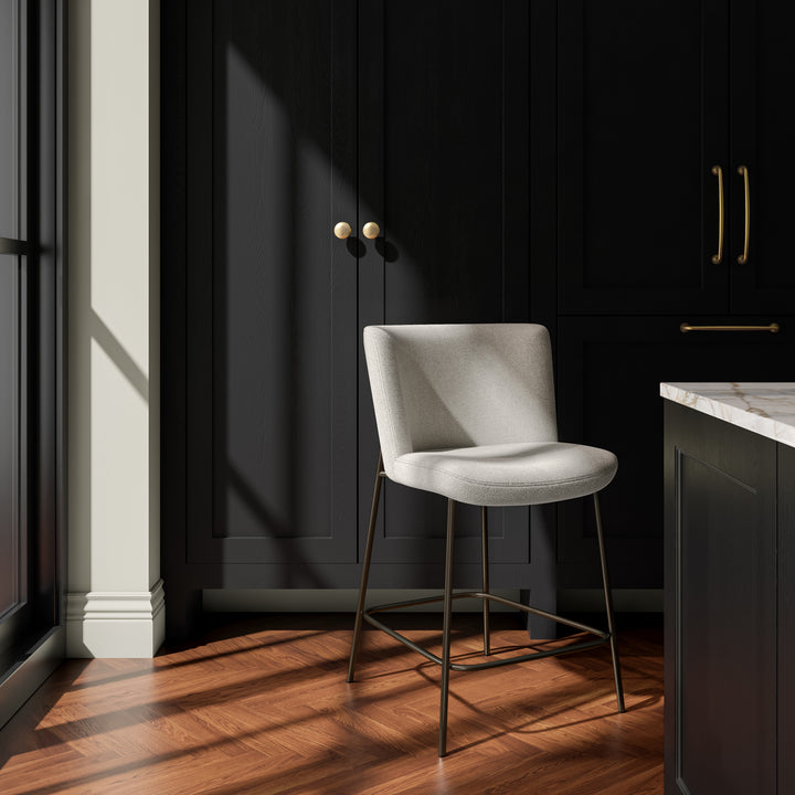 Streamlined Bronze Diner Stool