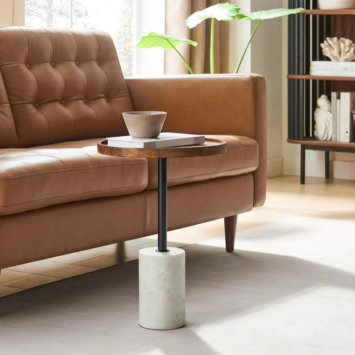 Amelia Acacia Wood Side Table
