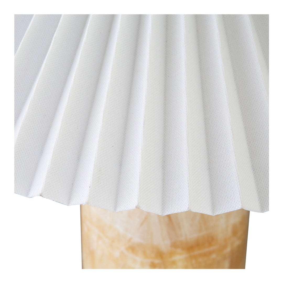 Stone Chic Table Lamp: Timeless Angled Shade