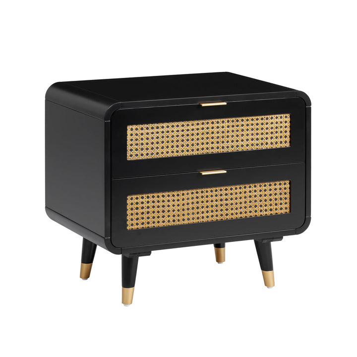 Noir Cane Nightstand