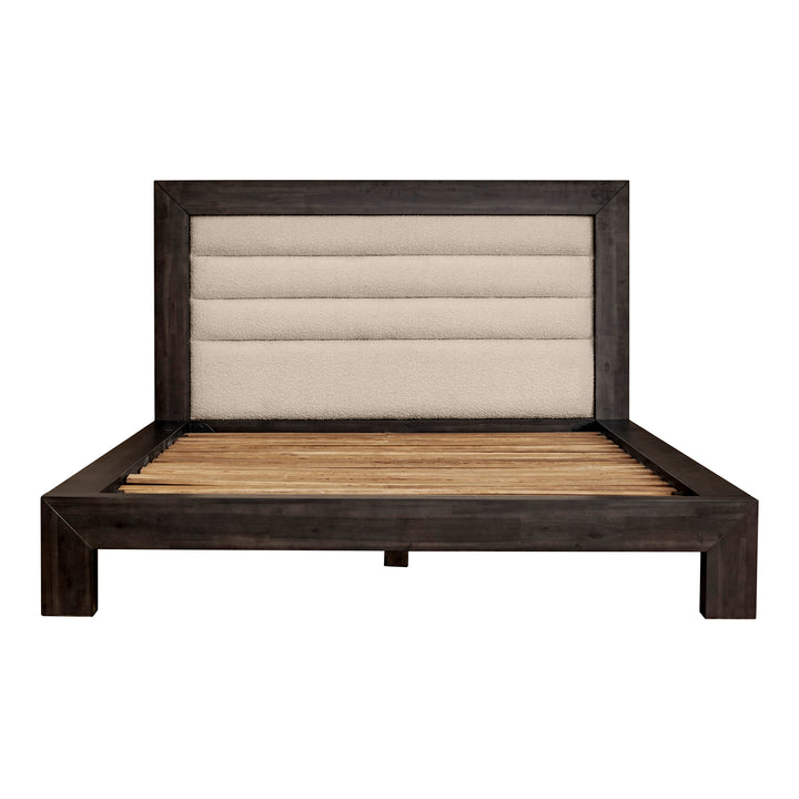 Serene Rest Queen Bed - Contemporary Comfort with Luxurious Headboard