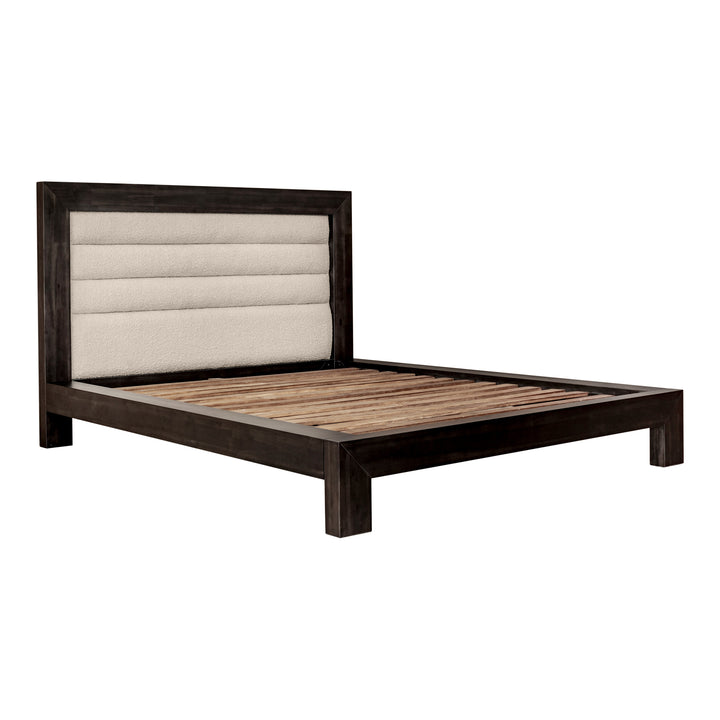 Serene Rest Queen Bed - Contemporary Comfort with Luxurious Headboard