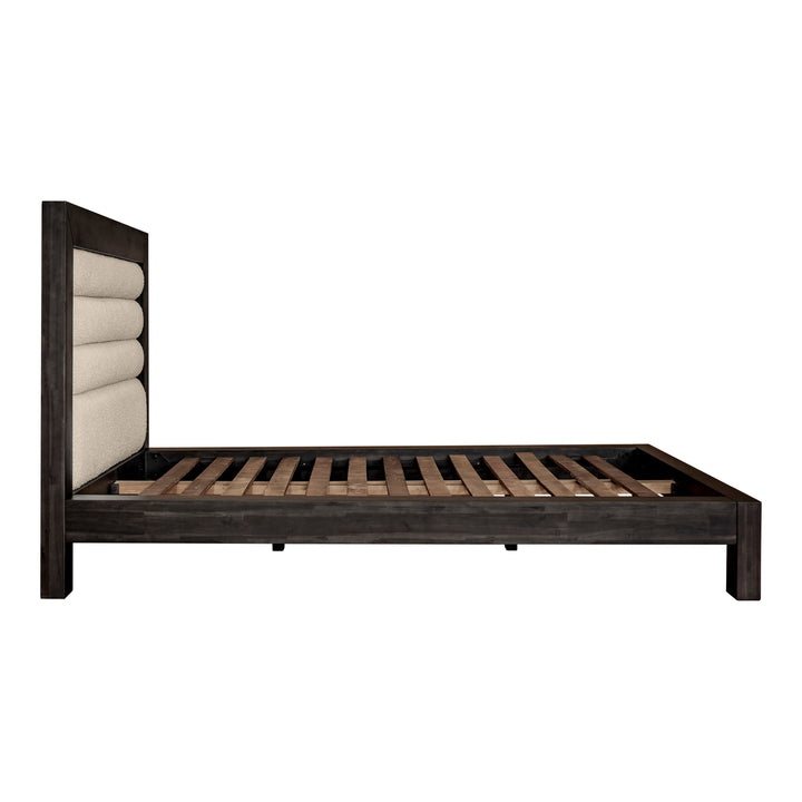 Serene Rest Queen Bed - Contemporary Comfort with Luxurious Headboard
