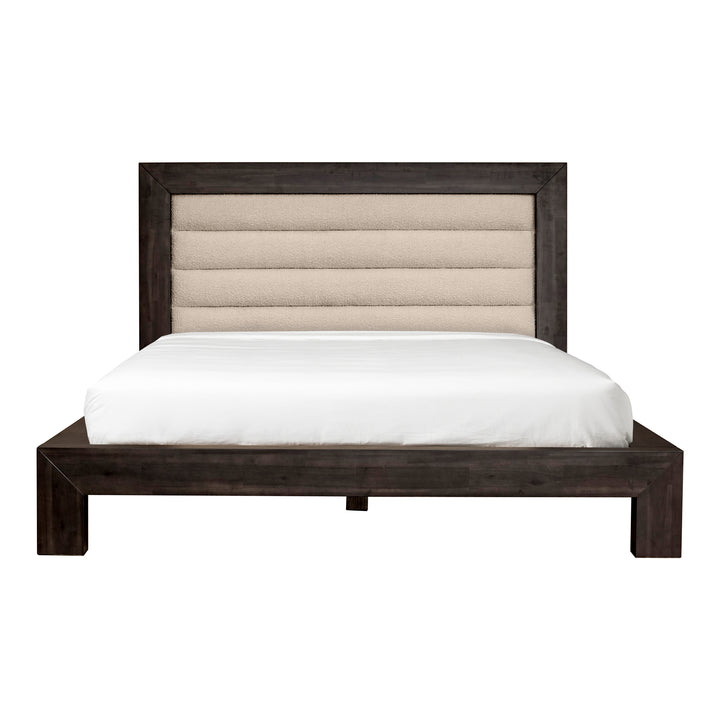 Serene Rest Queen Bed - Contemporary Comfort with Luxurious Headboard