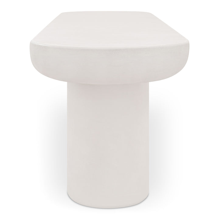 Modern Concrete Garden Sculpture Bench