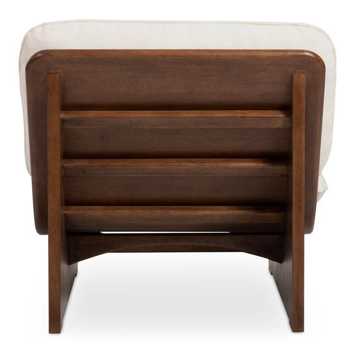 Retro-Chic Low Stool with Warm Neutrals