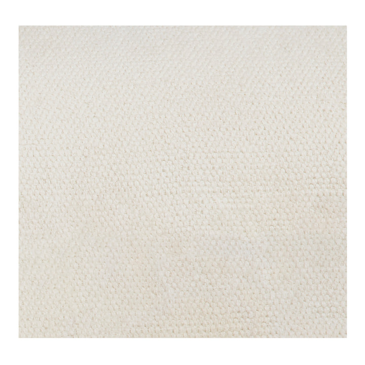 Retro-Chic Low Stool with Warm Neutrals