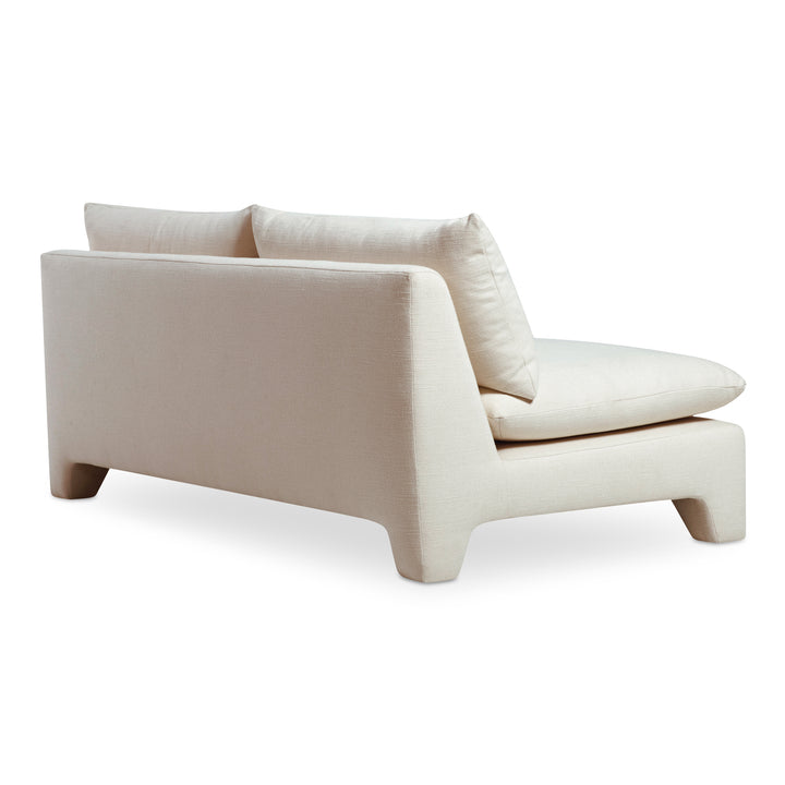 Retro-Chic Lounger with Padded Legs