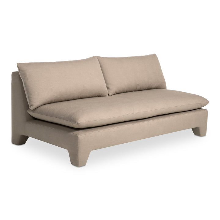Retro-Chic Lounger with Padded Legs
