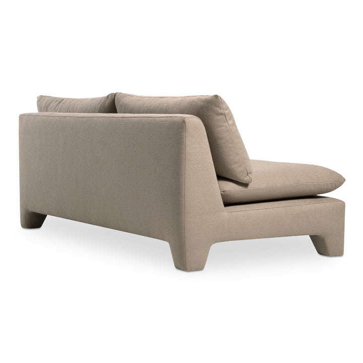 Retro-Chic Lounger with Padded Legs