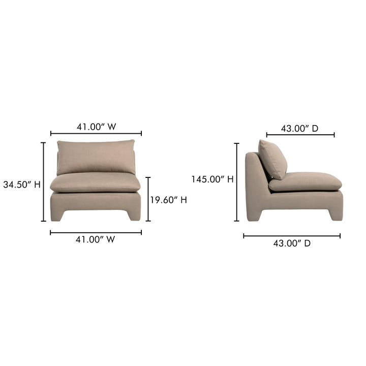 Retro-Chic Lounge Seater with Plush Padding