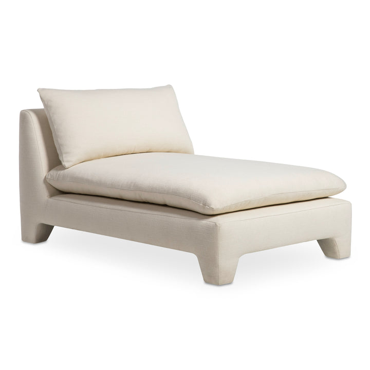 Retro-Chic Lounger with Padded Legs
