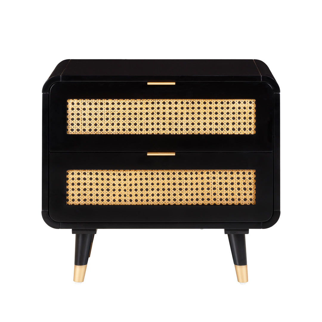 Noir Cane Nightstand