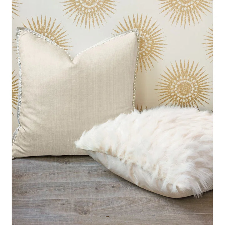 Halo Jadis Snow Square Pillow Cover and Insert-27"x27"