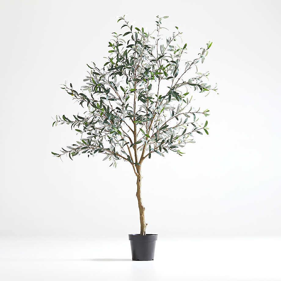 Faux Olive Tree in Pot 7'