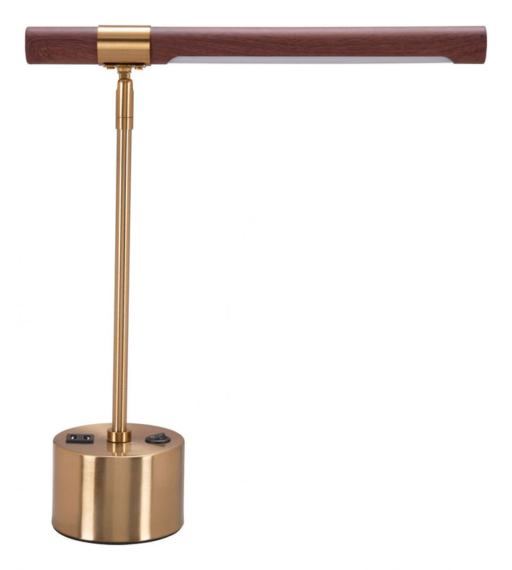 Kendra Brown & Brass Table Lamp