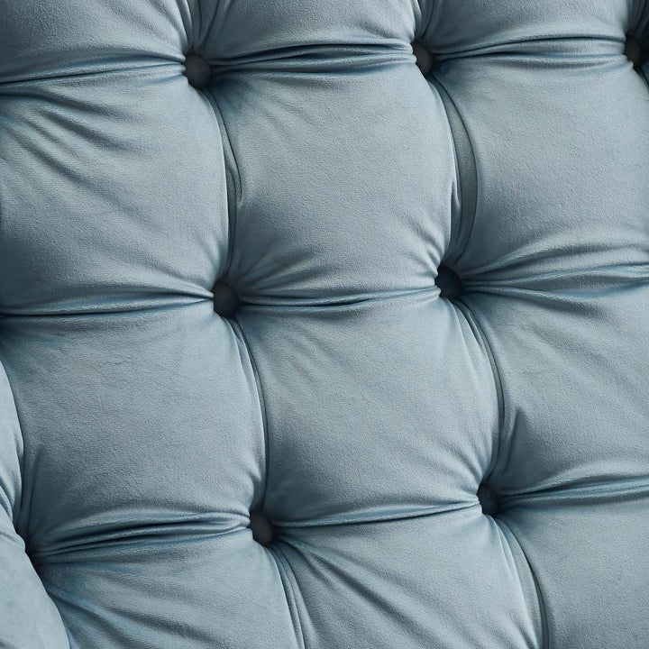 Sutton Velvet Lounge Chair Light Blue