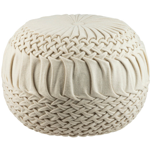 Elegant 14"H x 18"W x 18"D Modern Pouf