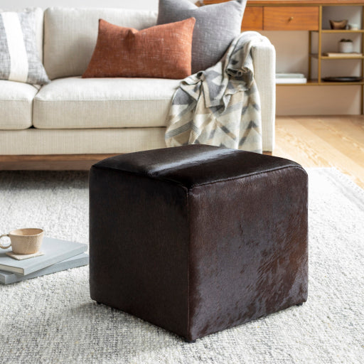 Angus Leather Ottoman