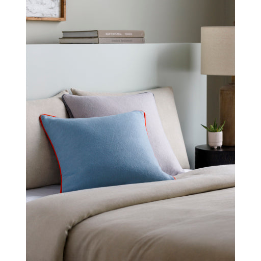 Modern Accent Decor - 18'' L x 18'' W Neutral Wool Blend Pillow