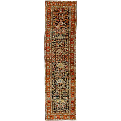 Antique One-of-a-Kind Artisanal Aisle Rug