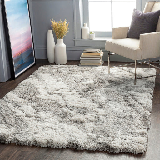 Alta Shag Amber Silhouette Machine Woven Rug