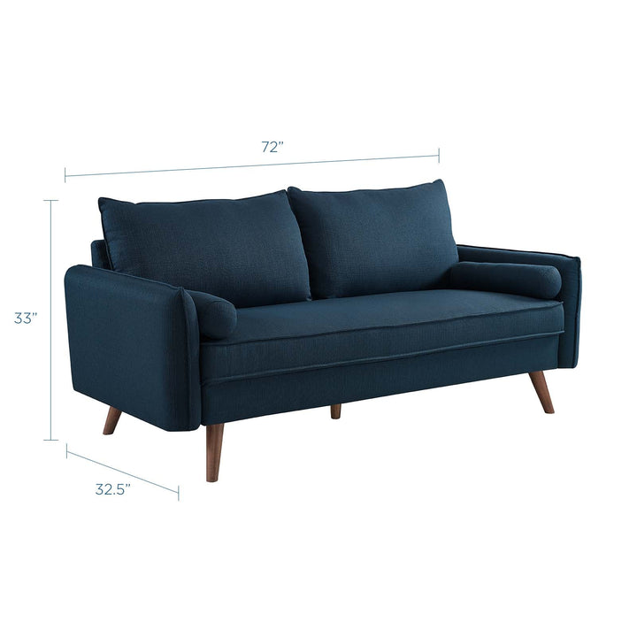 Evie Fabric Sofa Azure