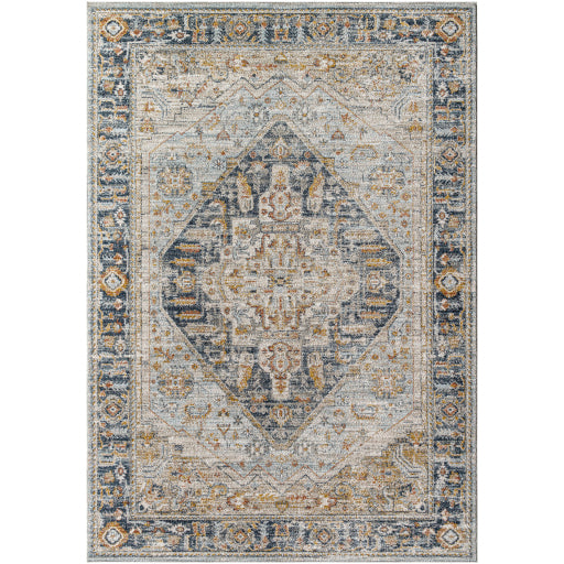 Beckham Botanical Mosaic Machine Woven Rug