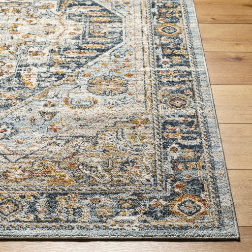 Beckham Botanical Mosaic Machine Woven Rug