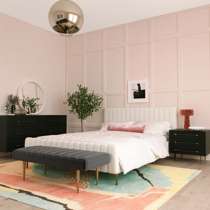 Trinity Black 6 Drawer Dresser