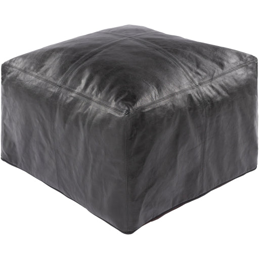 Rustic Textured Pouf