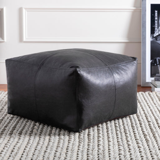 Rustic Textured Pouf
