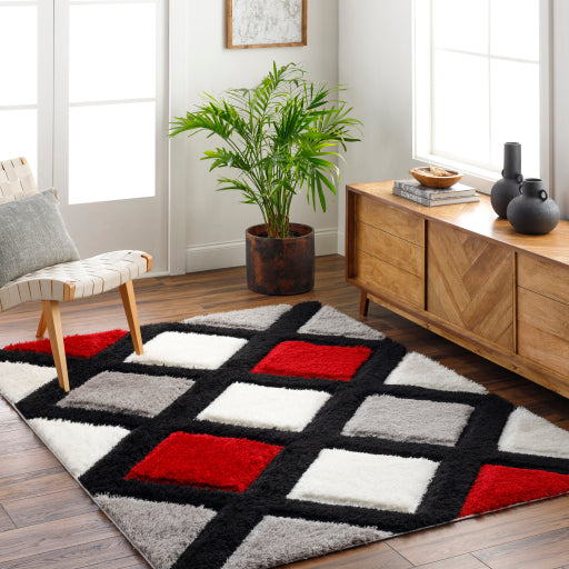 Bologna Botanical Grey Machine Woven Rug