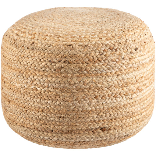 Cottage Chic Woven Pouf