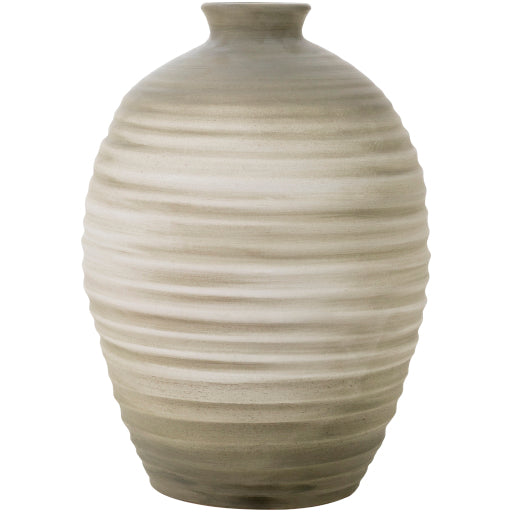 Boho Elegance Ceramic Botija 13"H x 10"W x 10"D Vase
