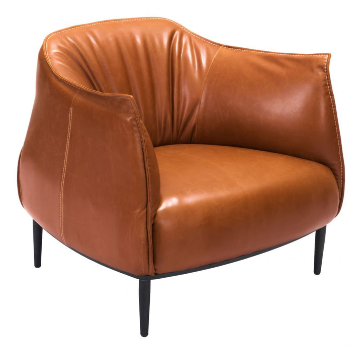 Yulia Brown Accent Chair