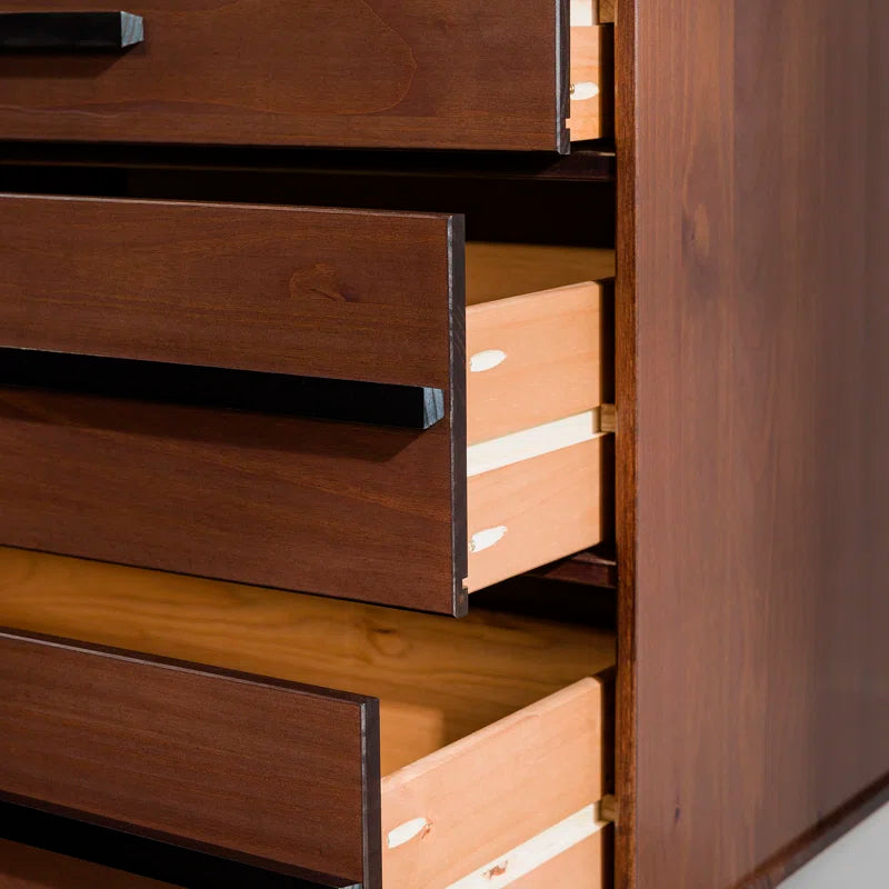 Amiliya Modern Solid Wood Detailed 6-Drawer Dresser