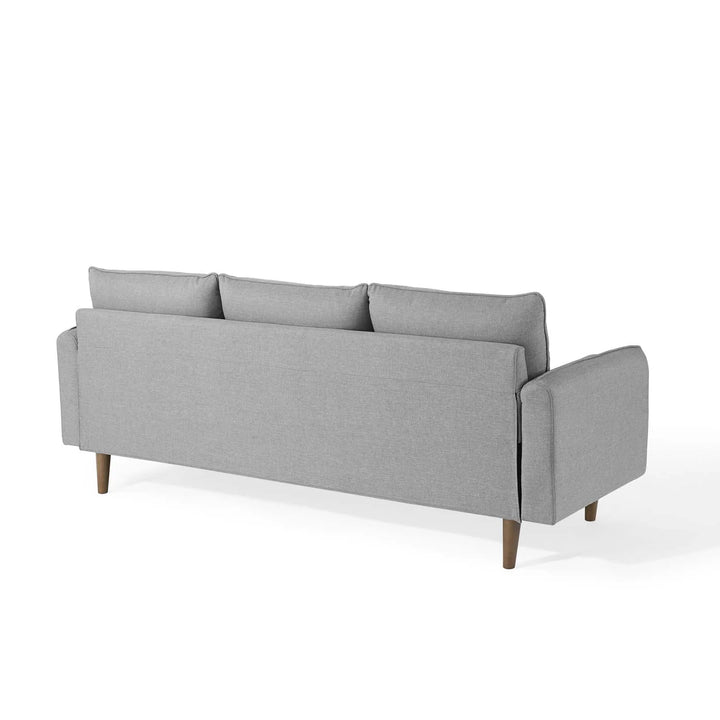 Evie Right Facing Sectional Sofa - Light Gray
