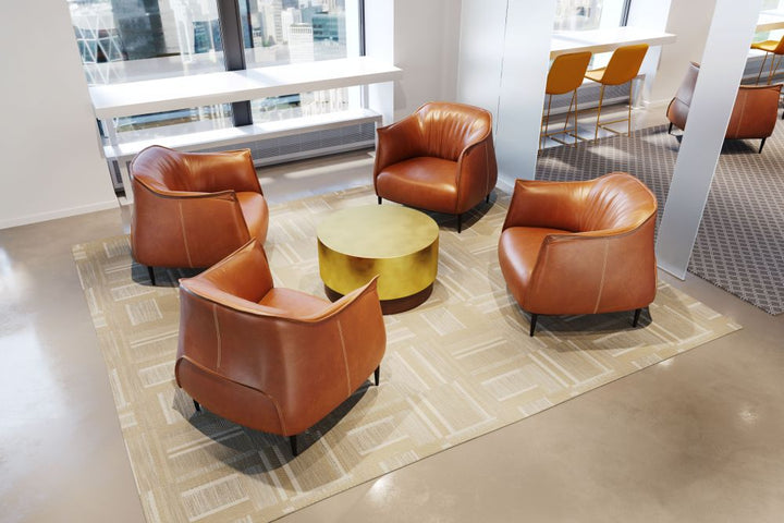 Yulia Brown Accent Chair