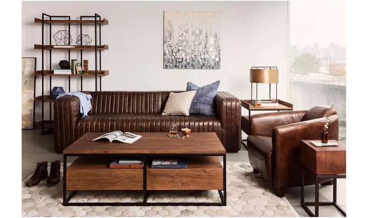 Carlie Dark Brown Sofa