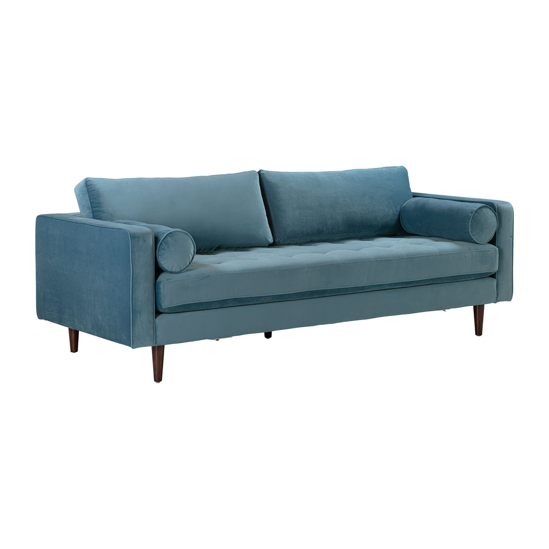 Cavern Dusty Blue Velvet Sofa