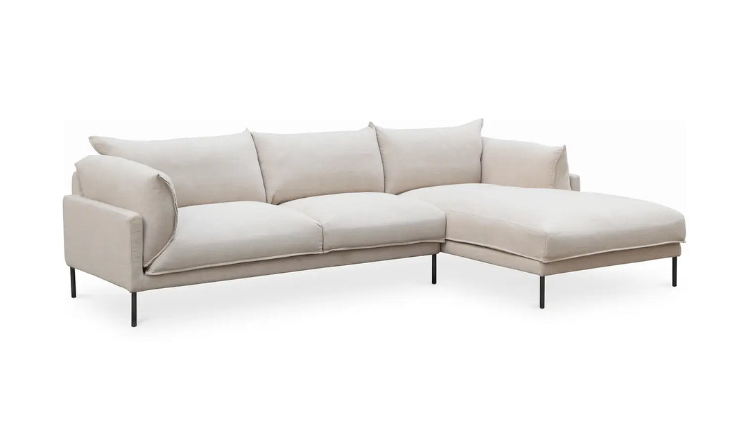 Carmen Right Facing Beige Sectional