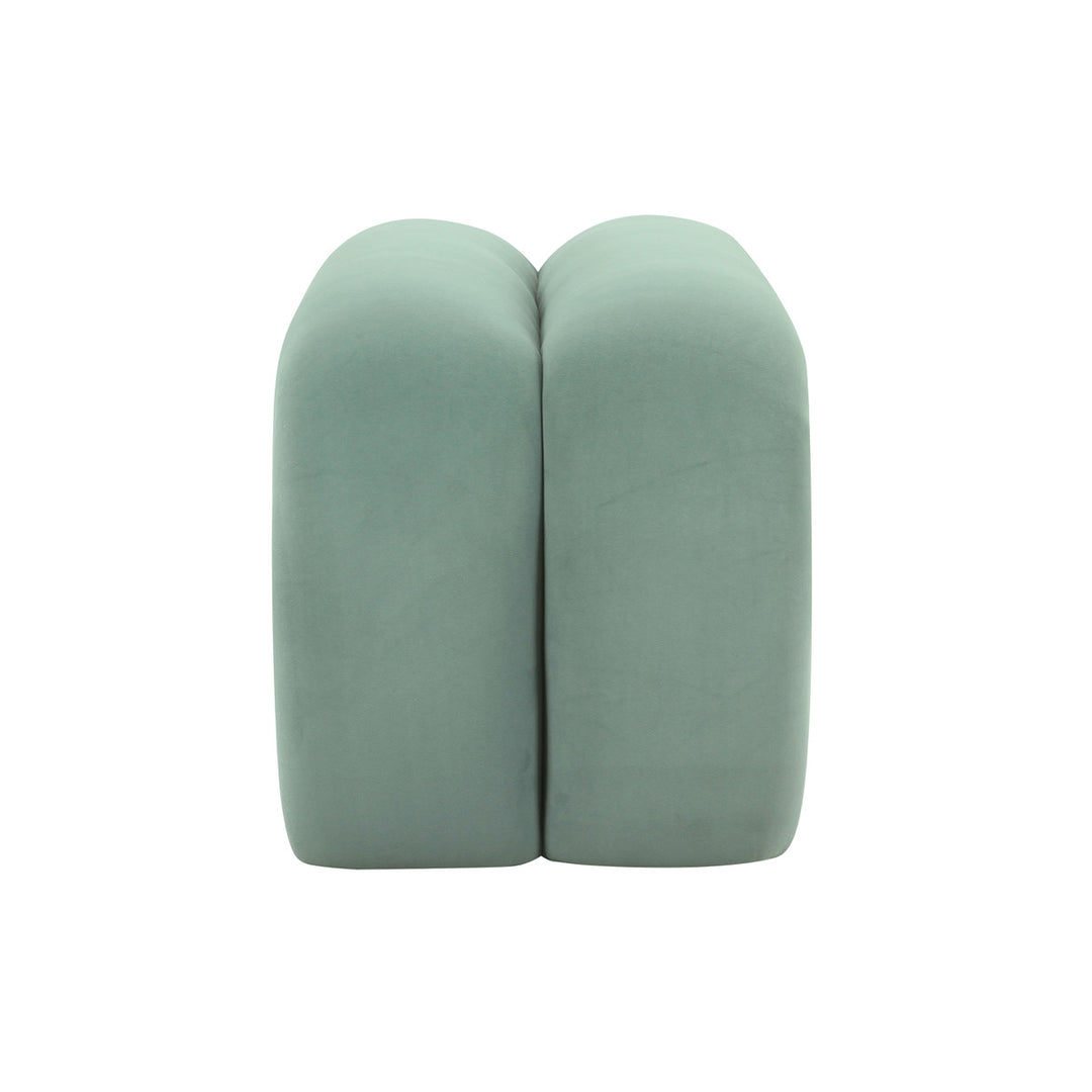 Layla Green Velvet Bench