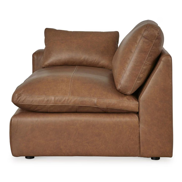 Signature Design by Ashley Emilia 5-Piece L-Shaped Sectional in Caramel