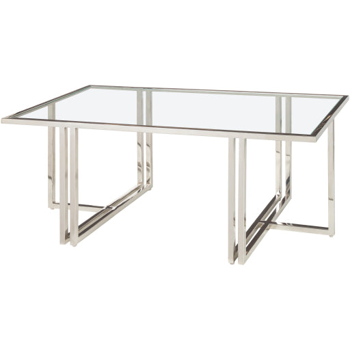 Stylish Canberra CNB-001 17"H x 44"W x 21"D Coffee Table