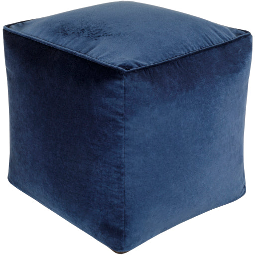 Luxurious Cotton Velvet Pouf